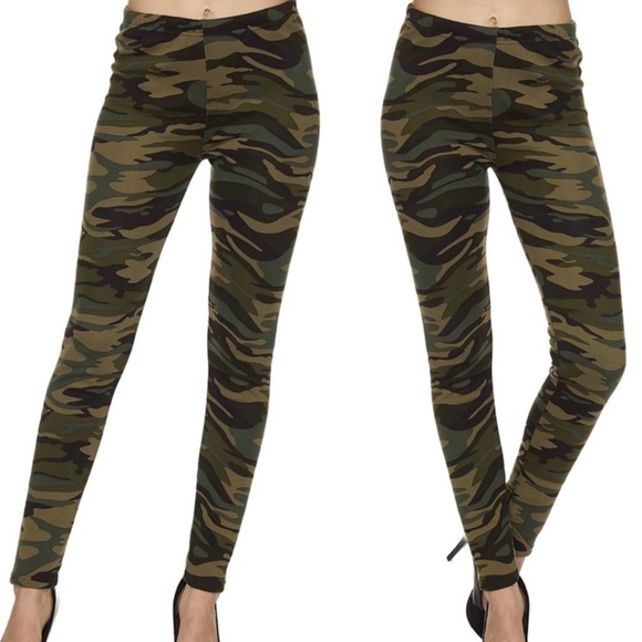 Regular & plus camouflage leggings - Picture 1 of 4